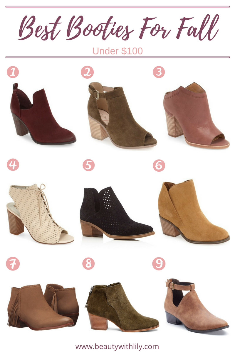 Affordable Fall Booties | Under $100 | beautywithlily.com 