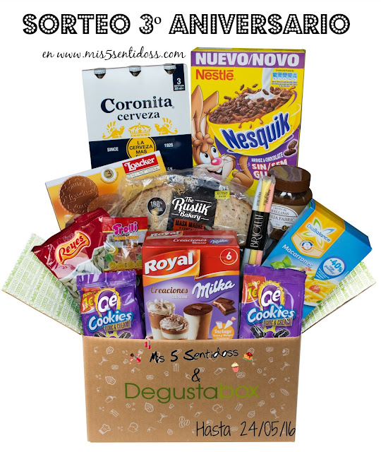 ¡Sorteo 3º Aniversario con Degustabox! ¡Sorteo 3º Aniversario con Degustabox!