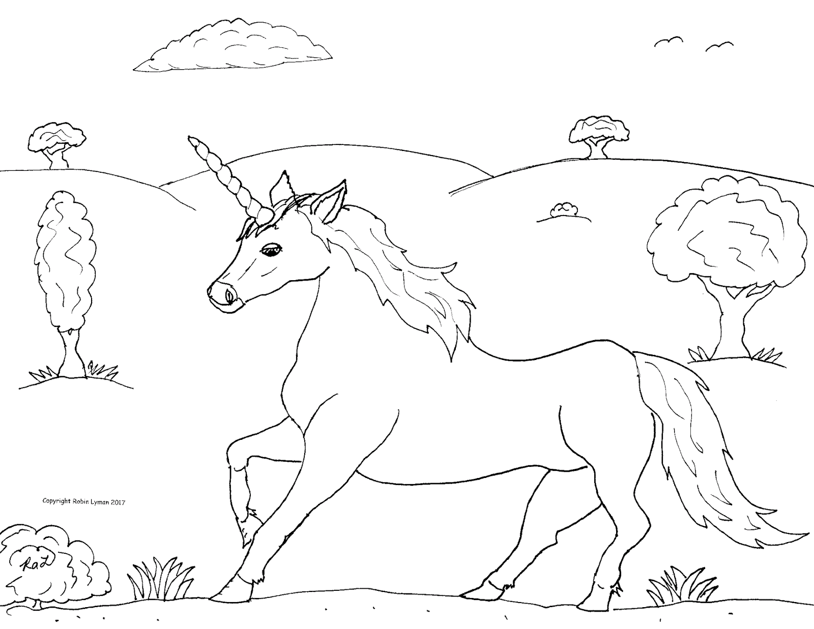 Robin's Great Coloring Pages: Unicorns and More Unicorns