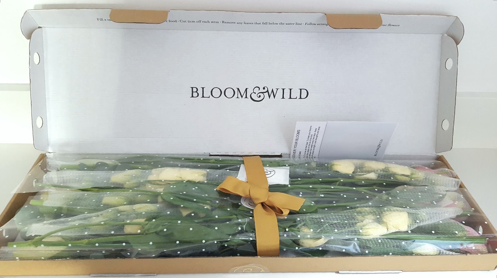 Bloom & Wild Letterbox Flower Bouquet Delivery Service Review Blonde