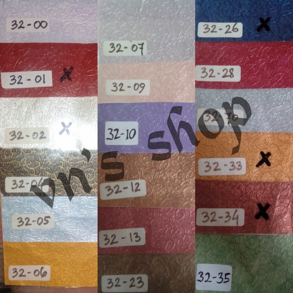 Vn's Gift Shop: Stock Warna kertas untuk kotak kado ekslusif
