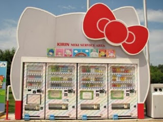 Hello Kitty drinks and snacks vending machine