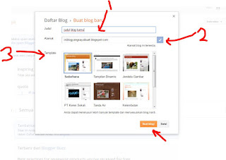 Cara Membuat Blog Gratis di Blogger | blog