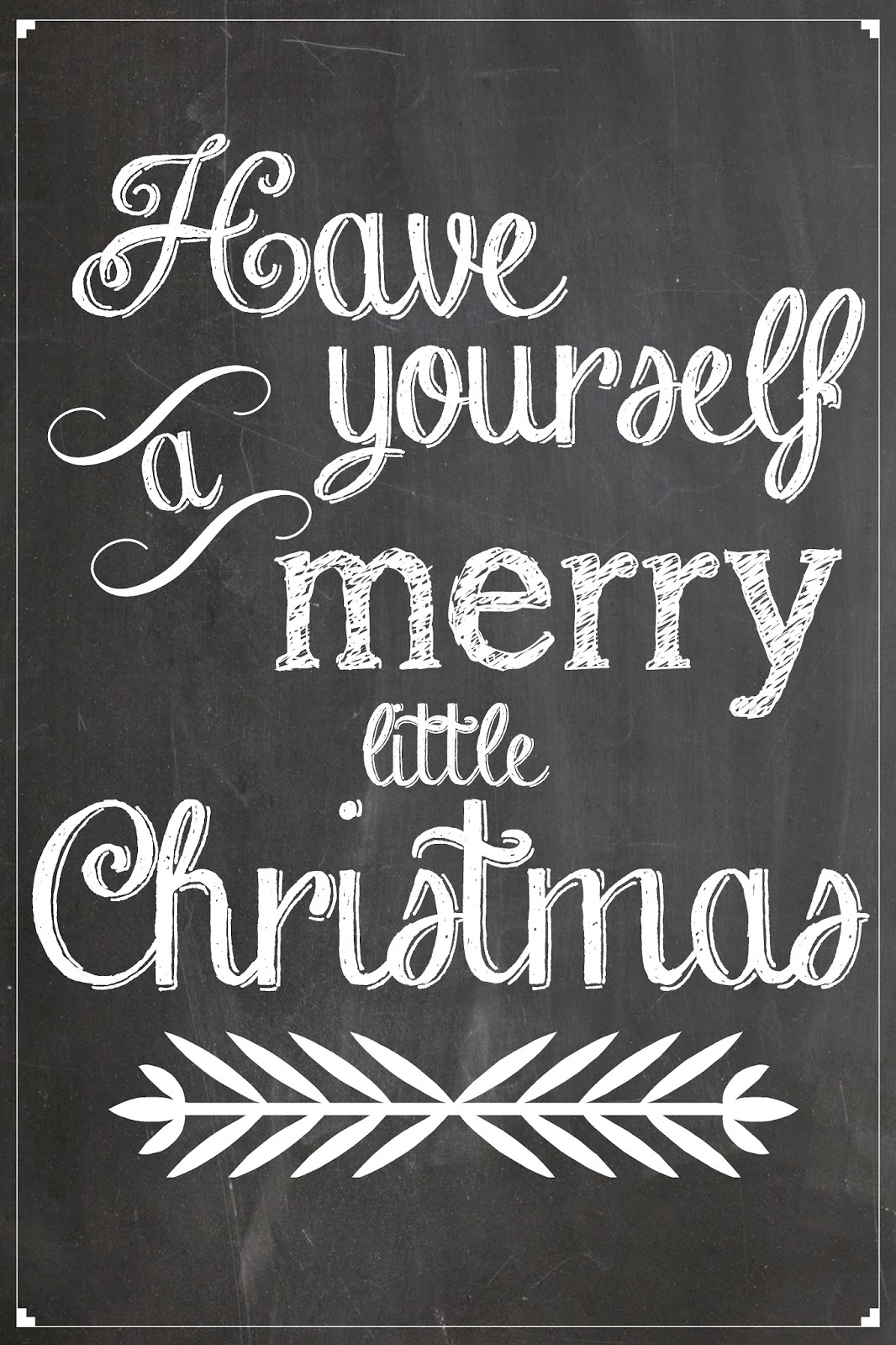 Orchard Girls FREE Christmas Chalkboard Printables