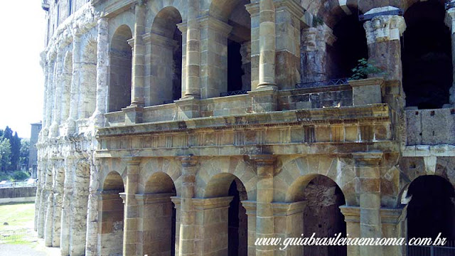teatro marcello roma guia De turismo pedra tufo - Teatro Marcelo