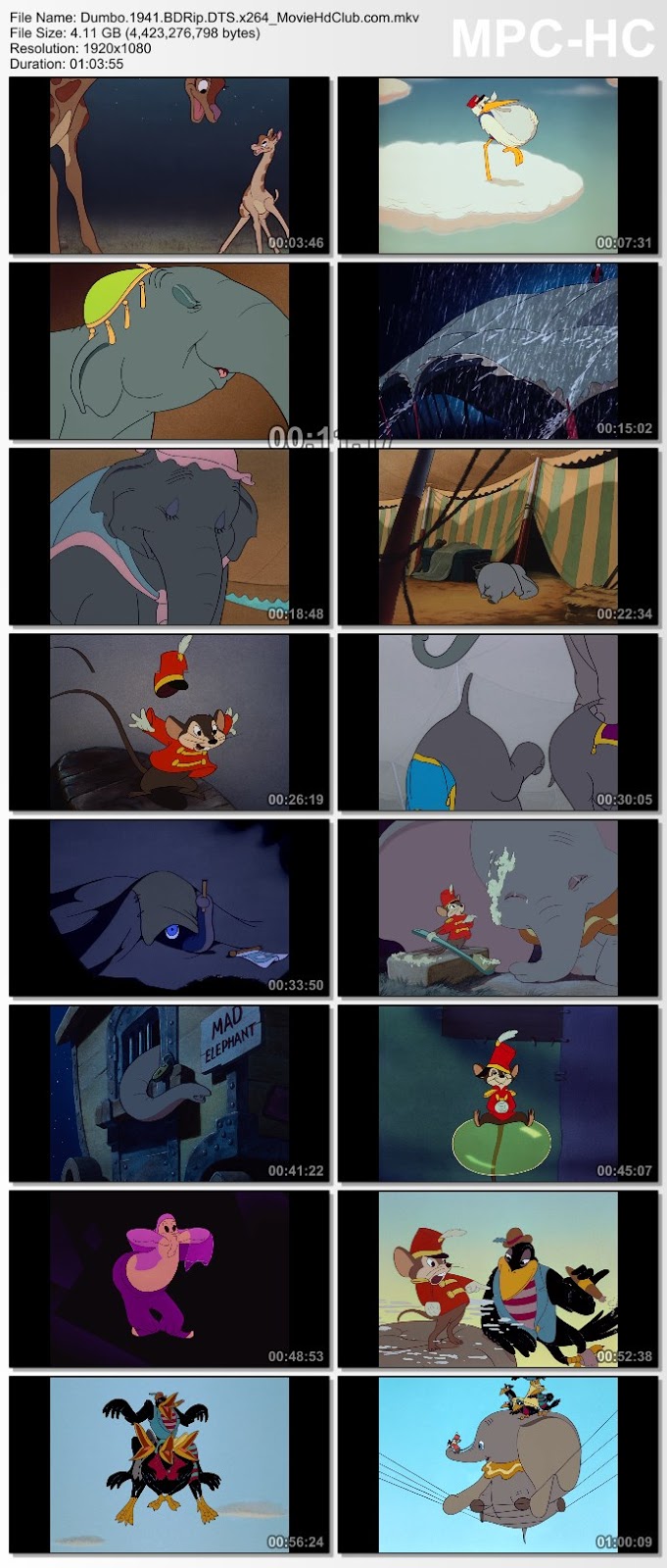 [Mini-HD] Dumbo (1941) 70th Anniversary - ดัมโบ้ ฉบับครบรอบ 70 ปี [1080p][เสียง:ไทย 5.1/Eng DTS][ซับ:ไทย/Eng][.MKV][4.12GB] DB_MovieHdClub_SS