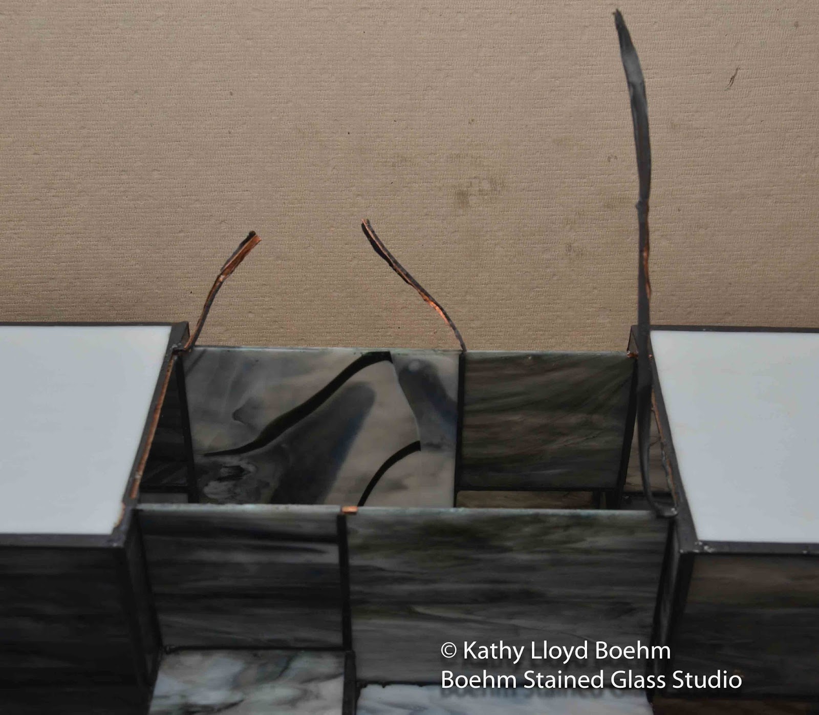 Boehm Stained Glass Blog Boxy Stained Glass Fixture Repair