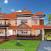 Traditional Kerala home 3107 square feet