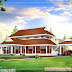 Beautiful sloping roof house design plan - 2983 Sq. Ft.