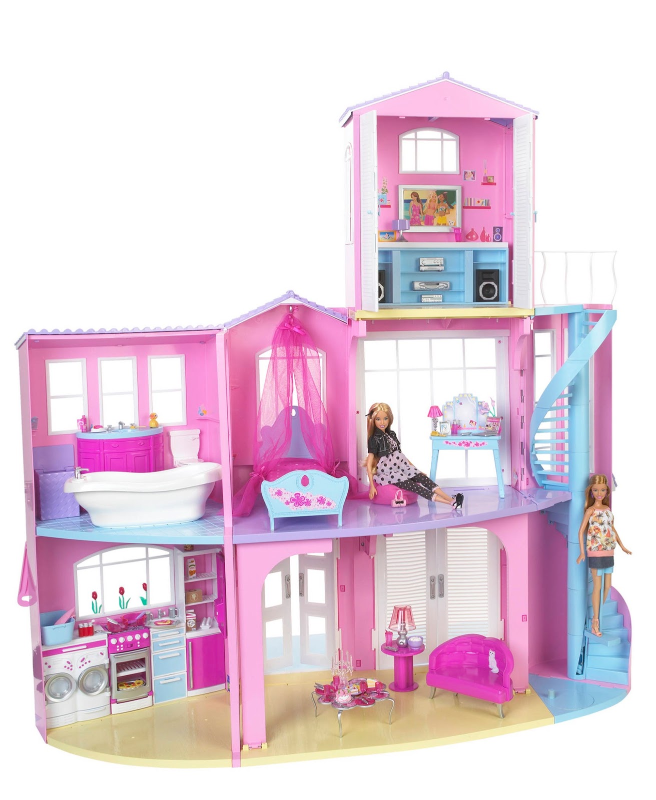 barbie dream house with dolls