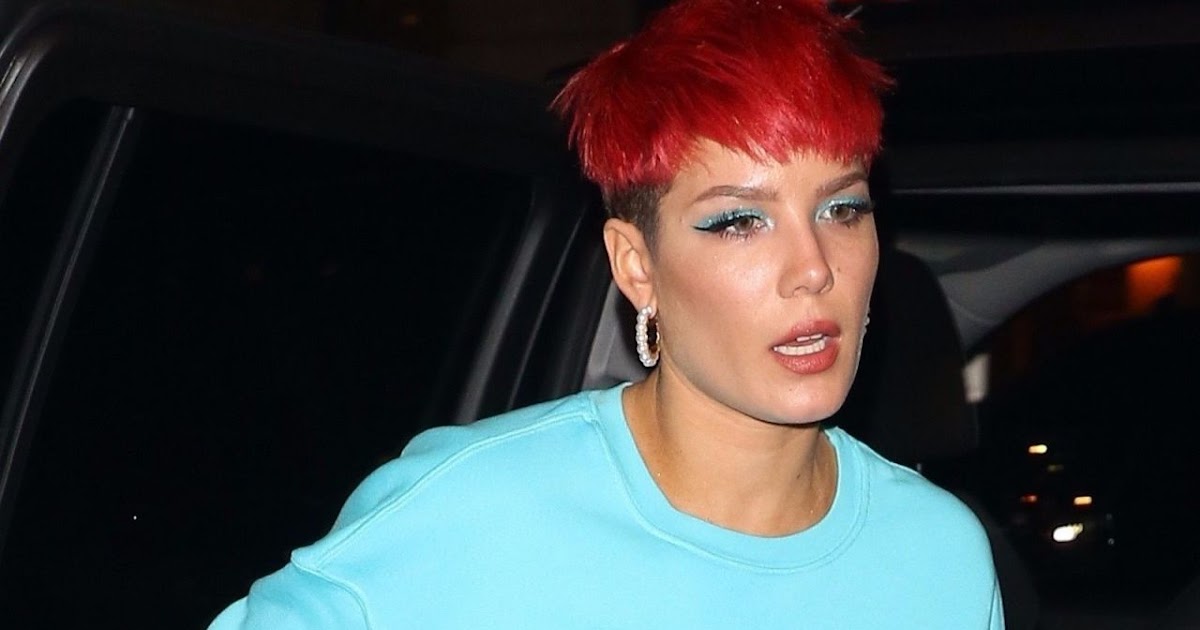 Halsey Shows Of Her New Red Hairdo NY