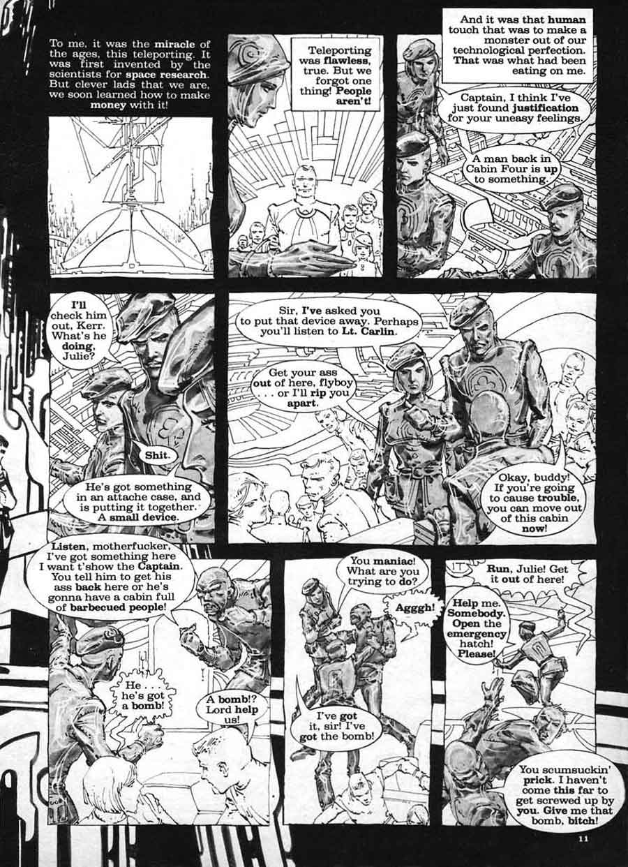 Alex Nino warren 1970s bronze age science fiction comic book page art - 1984 magazine #7