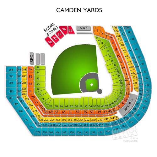 camden yards seating chart