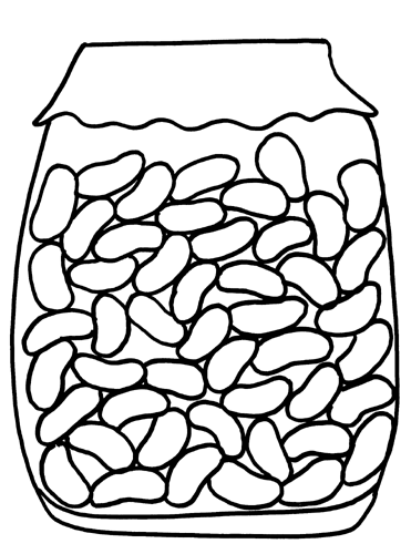j is for jelly bean coloring pages - photo #15