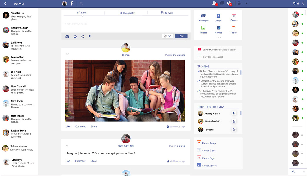 Redesain Facebook terbaik Redesain Facebook terbaik