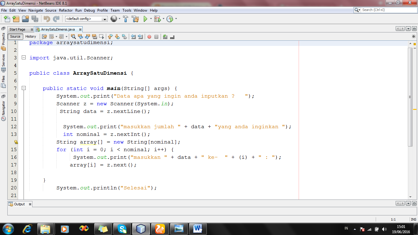 Array Satu Dimensi | Tutorial Tentang Bahasa Pemograman Java