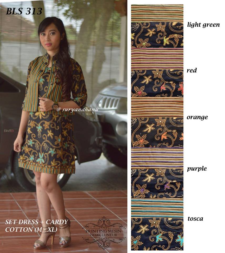 baju batik wanita model tunik modern bls 313 baju batik wanita model tunik modern bls 313