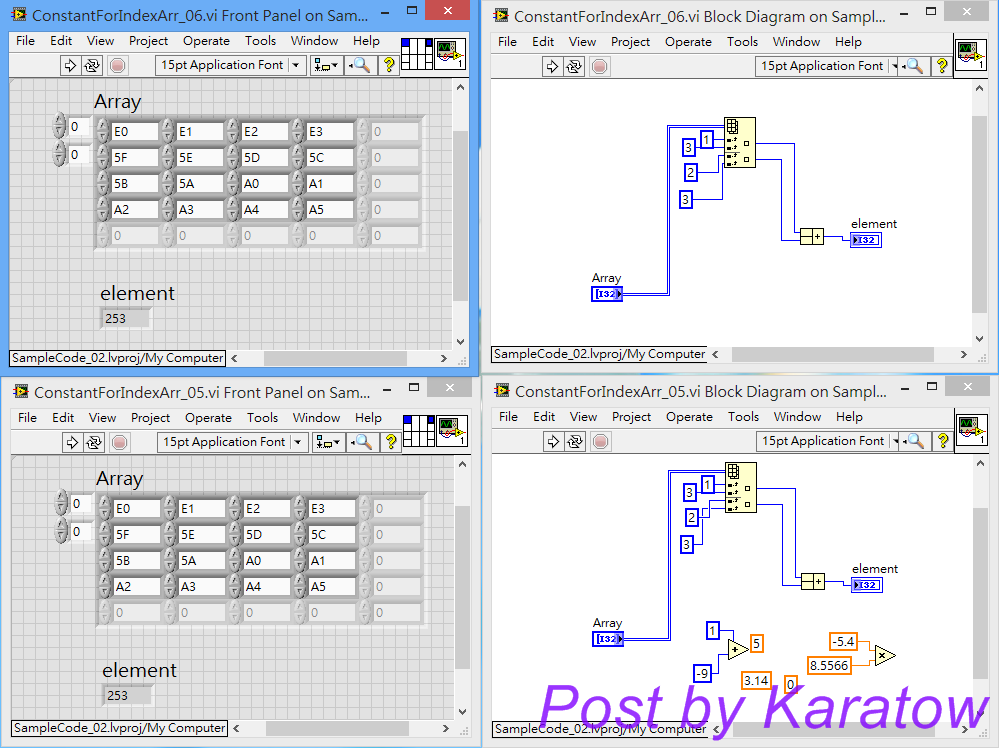 LabVIEW 的深入研究: [原創] Consider constants for index array...
