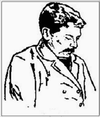 Dibujo de Adolf Albin de perfil