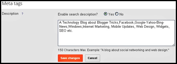 tags meta blogger suitable enable yes engine automatically preferences