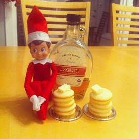 Elf on the Shelf Idea Mini Pancakes