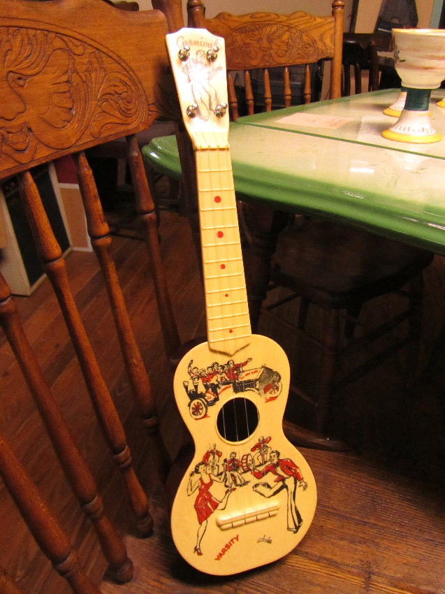 c.1950 Carnival "Varsity" Plastic Ukulele