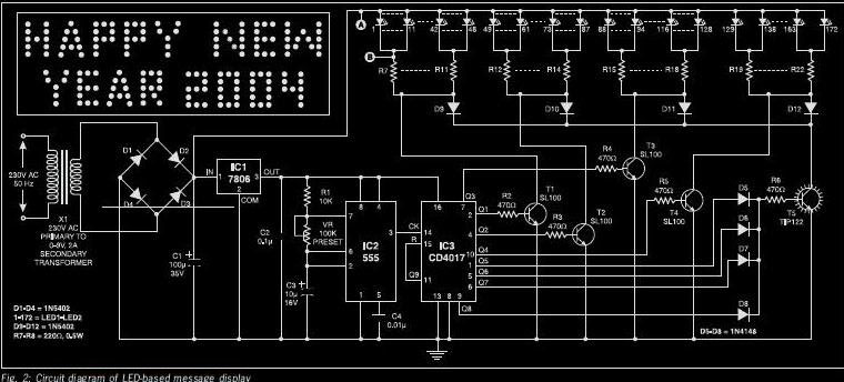 LED Based Message Display ~ Circuit Diary