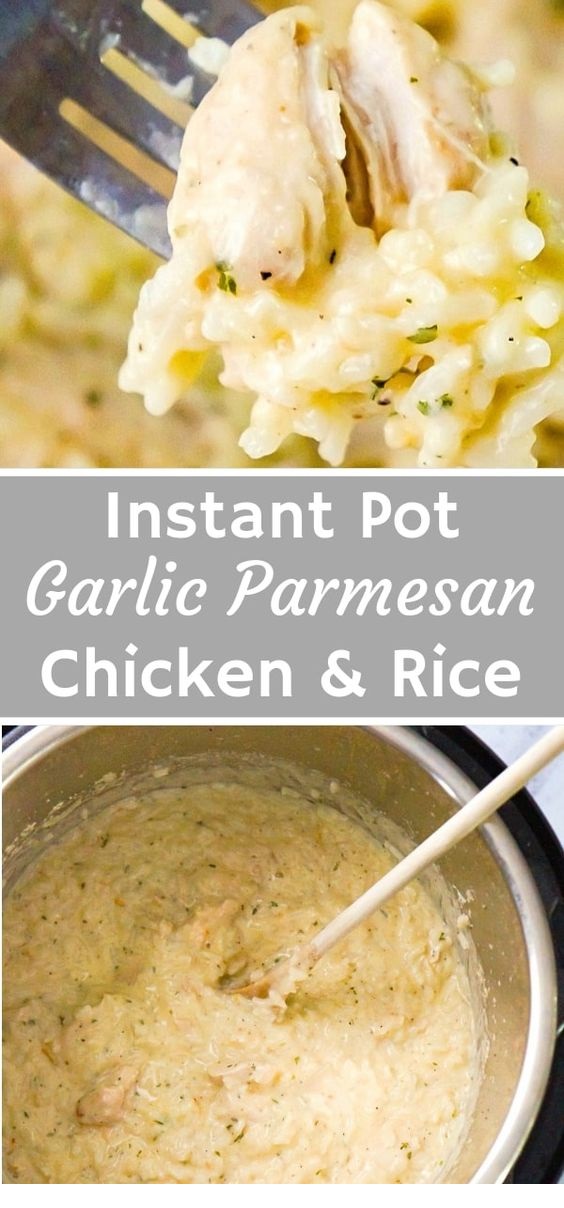 Instant Pot Garlic Parmesan Chicken And Rice