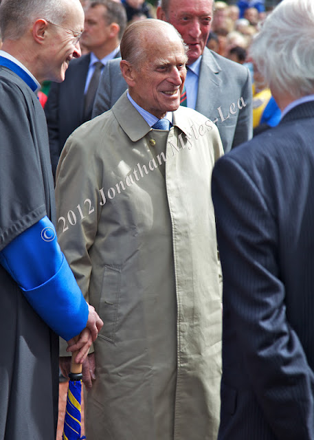 HRH Prince Philip visits Hereford Cathedral. Photo © Jonathan Myles-Lea