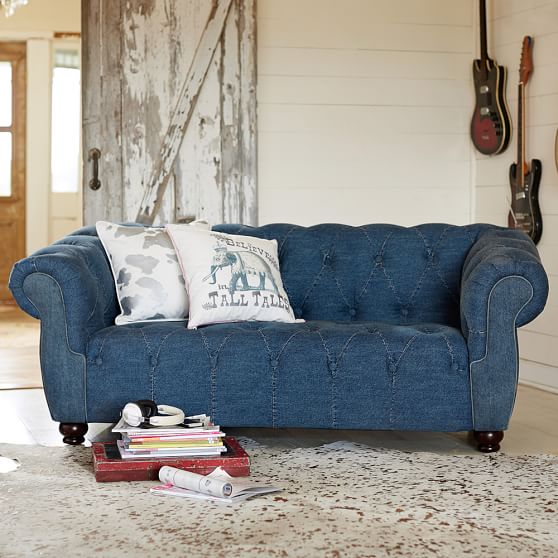 I Bleached My Denim Couch and This is What Happened! - Free Range Cottage