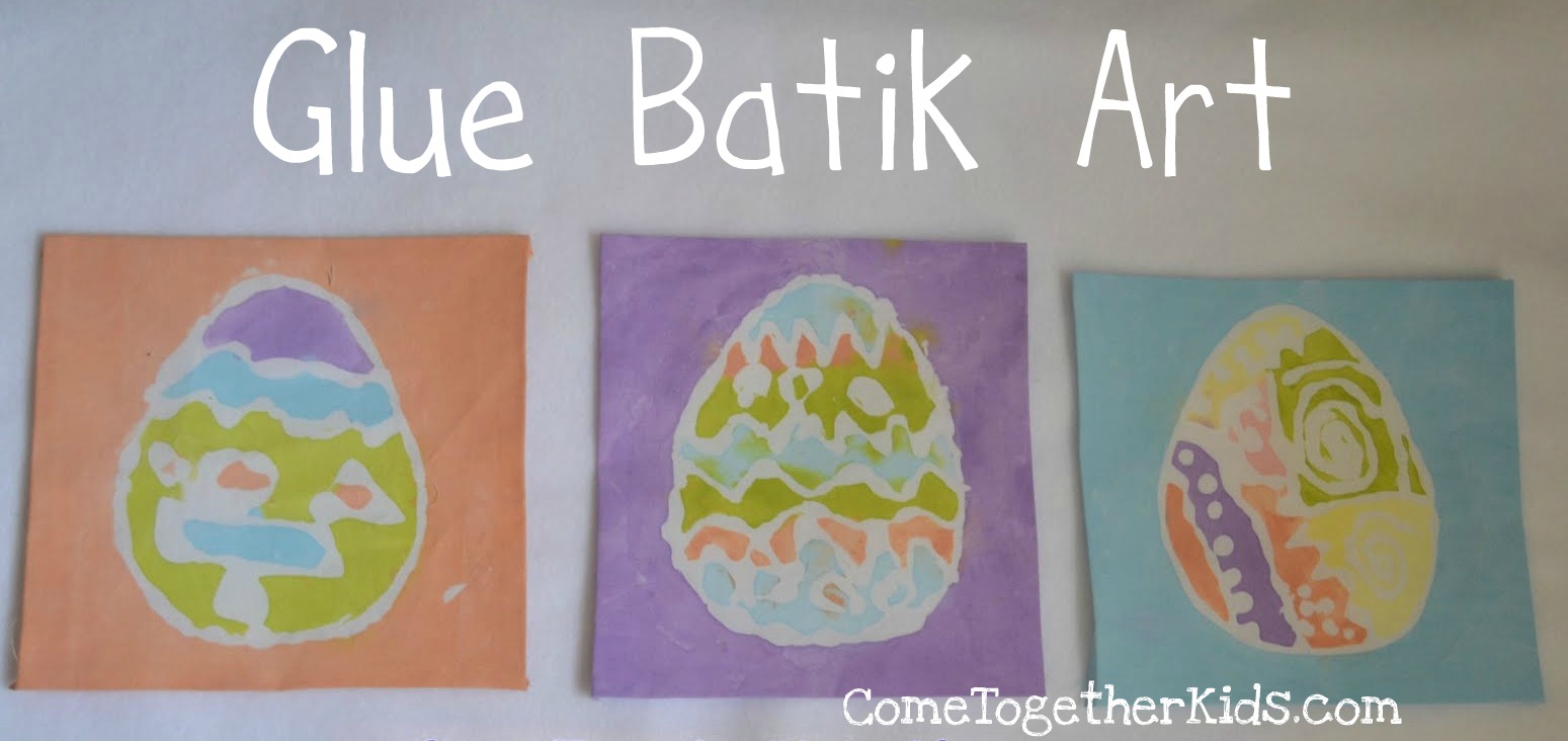 Come Together Kids Glue Batik Easter Fabric
