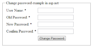 How to create change password form  with code in asp.net
