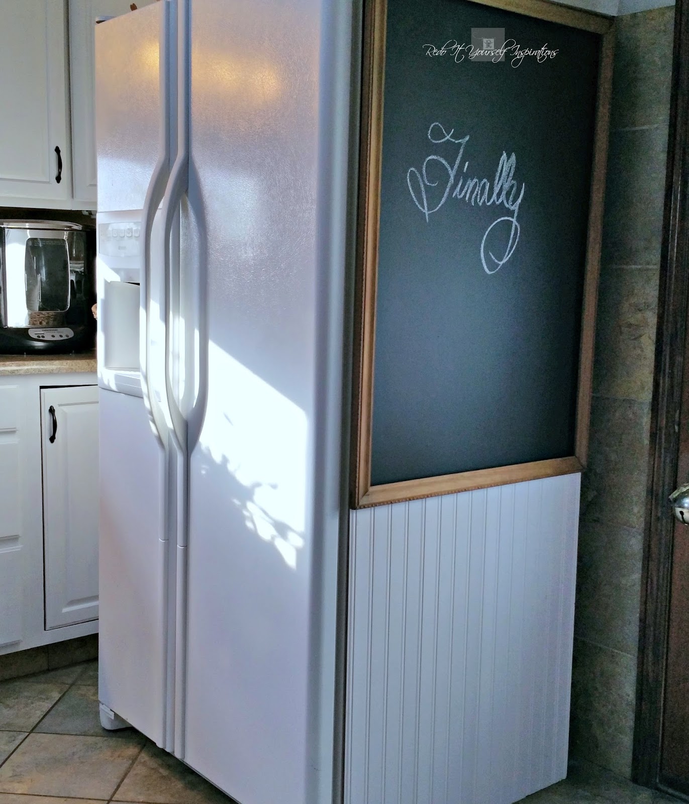 A Refrigerator Cover Up Redo It Yourself Inspirations A