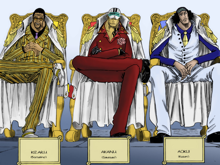 3 Calon Admiral Angkatan Laut masa depan di anime ONE PIECE