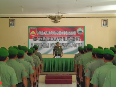 APEL DANRAMIL DAN BABINSA TERSEBAR KODIM 0725/SRAGEN DIBUKA DANDIM 0725/SRAGEN