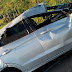 Carro capota na BA-130, no município de Mairi