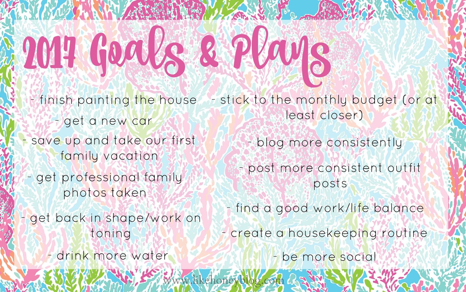 list of goals for work
