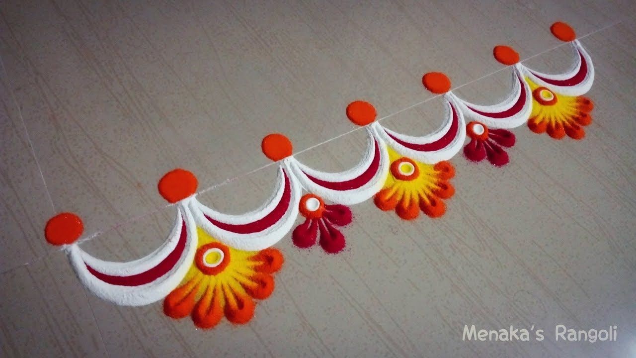 simple and easy rangoli designs with dots for home