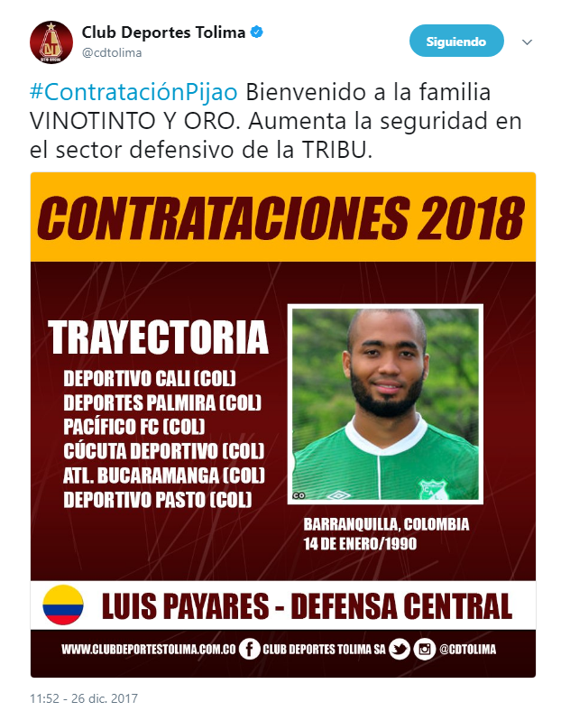 Luis Payares también se vestirá de Vinotinto Fue oficializado como