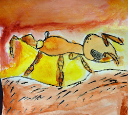 watercolor resist glue ink wet practiced techniques wash such could