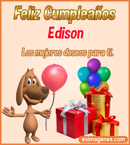 Feliz Cumpleanos Edison