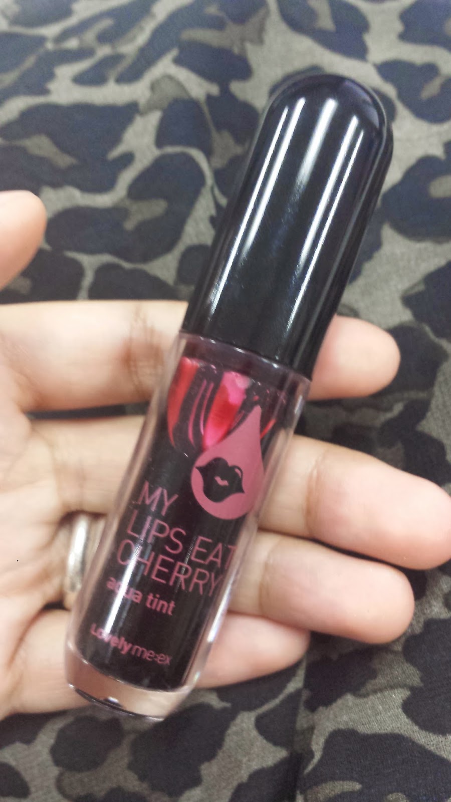Lippie Monster The Face Shop My Lips Eat Cherry Aqua Tint in Bloody Red
