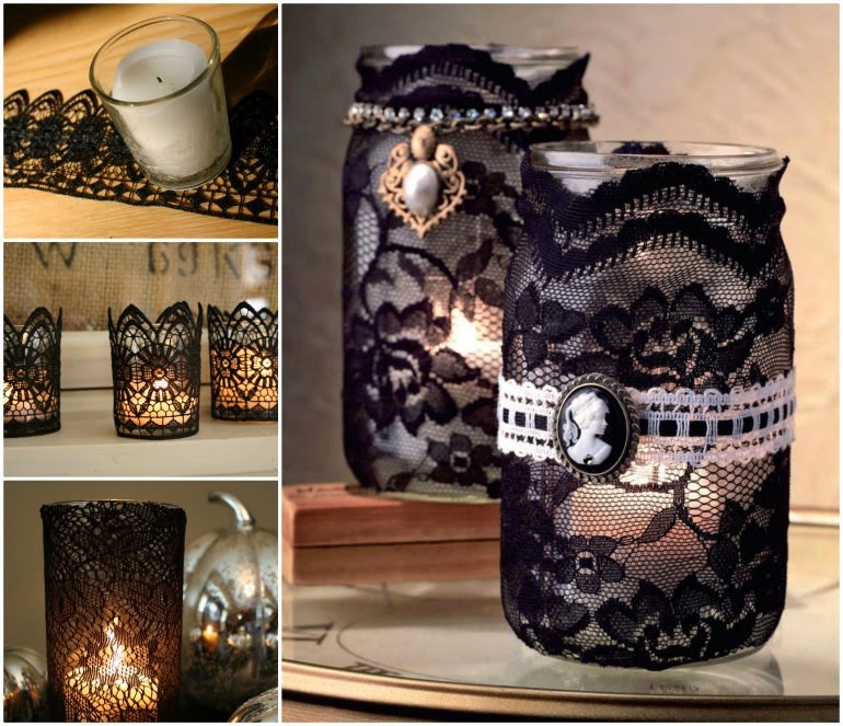 Ideas & Products Lace Candles