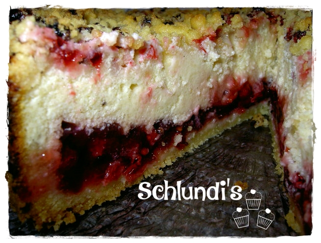 Quarkkuchen mit Johannisbeeren – Schlundis