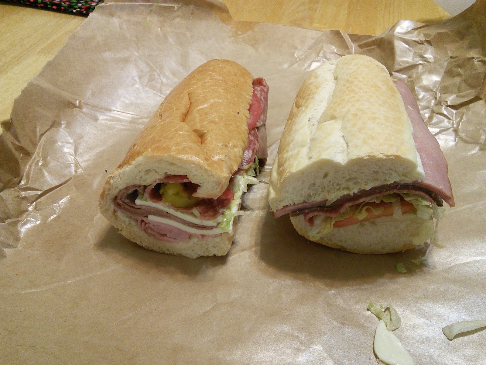 Sandwich Comparison Amighetti's Special vs. Schnuck's King of the Hill