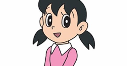 Sketsa gambar shizuka untuk belajar mewarnai anak