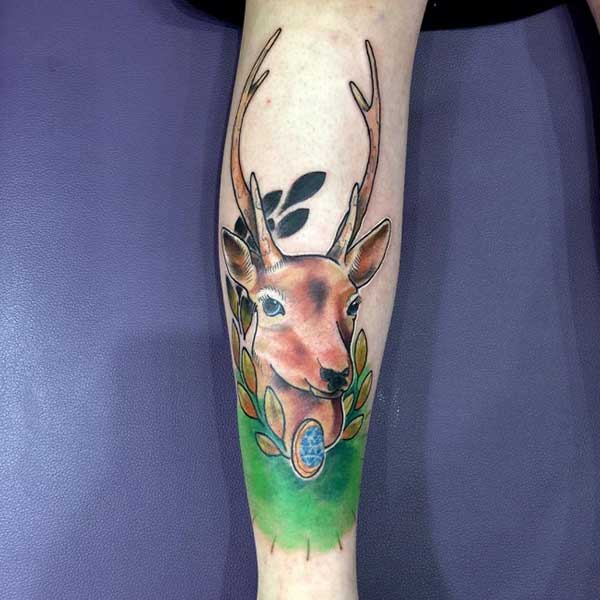 old style deerr tattoo old style deerr tattoo