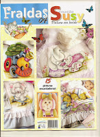 Revista pintura em tecido fraldas de bebe