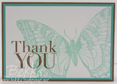 Make in a Moment Swallowtail Thank You Card