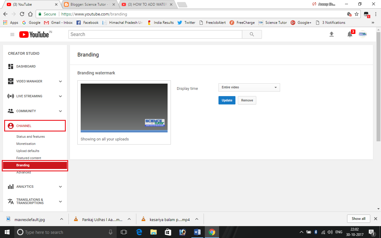 how to add branding watermark subscribe button on youtube channel youtube branding watermark size